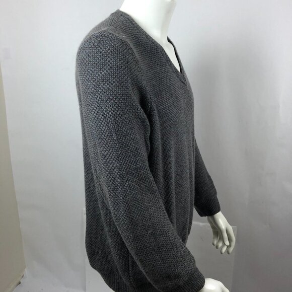 Joseph Abboud Men's Grey V-neck Sweater Size L - Picture 11 of 13